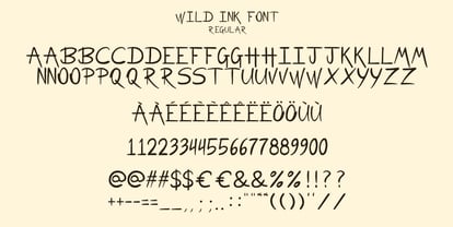 Wild Ink Font Poster 5