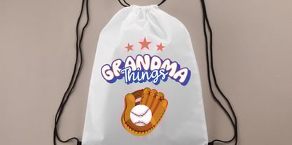 Summer Baseball Font Poster 4