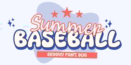 Summer Baseball Font Poster 1