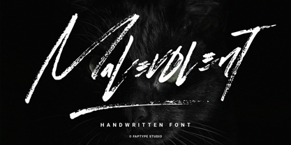 Malevolent Brush Font Poster 1