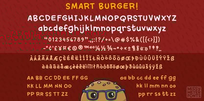 Smart Burger Font Poster 2