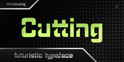 Cutting Font Poster 1