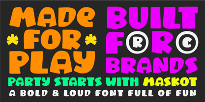 Maskot Font Poster 4