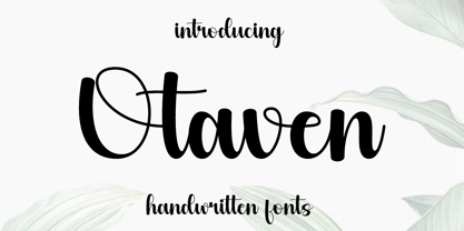 Otaven Font Poster 1