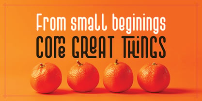 Mandarineau Font Poster 5