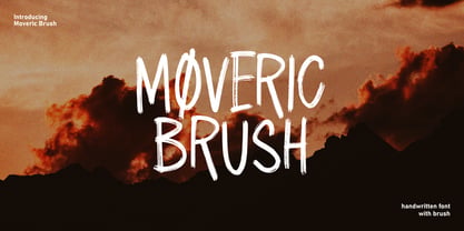 Moveric Brush Font Poster 1
