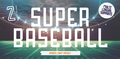 Super Baseball Font Poster 1