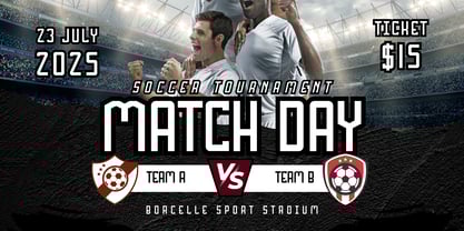 Super Baseball Font Poster 3