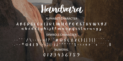FA Handvara Font Poster 7