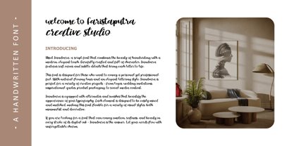 FA Handvara Font Poster 2