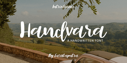 FA Handvara Font Poster 1