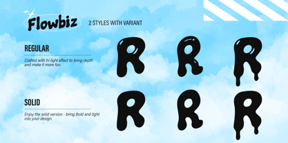 Flowbiz Regular Font Poster 3