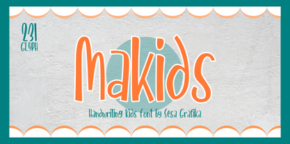 Makids Font Poster 1