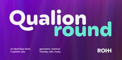 Qualion Round Font Poster 1