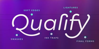 Qualion Round Font Poster 9