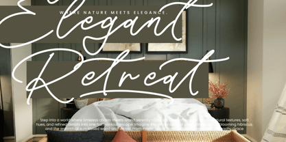 Silent Orchid Font Poster 3