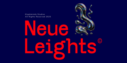 Neue Leights Font Poster 1