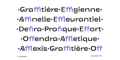 UT Goinera Font Poster 7