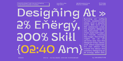 UT Goinera Font Poster 2