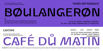 UT Goinera Font Poster 6