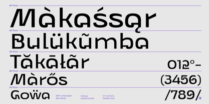 UT Goinera Font Poster 5