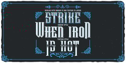 Stainless Steel Font Poster 4