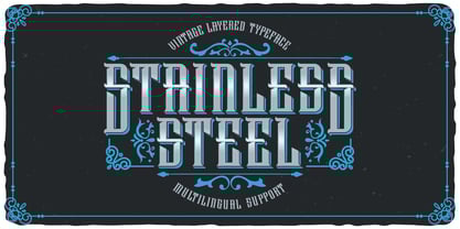 Stainless Steel Font Poster 1