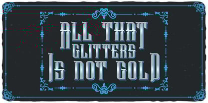 Stainless Steel Font Poster 2