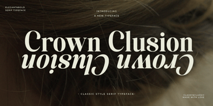 Crown Clusion Serif Font Poster 1