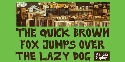 Kentaz Display Font Poster 5
