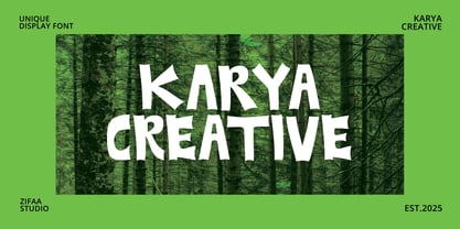 Kentaz Display Font Poster 9