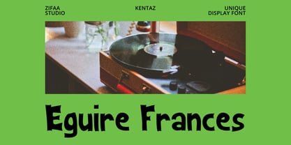 Kentaz Display Font Poster 7