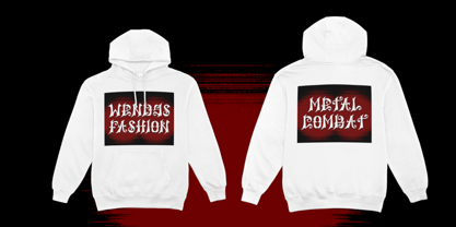 Black Silent Font Poster 4