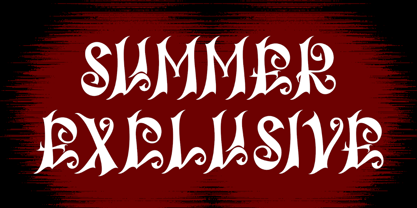 Black Silent Font Poster 8