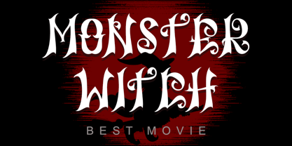 Black Silent Font Poster 2