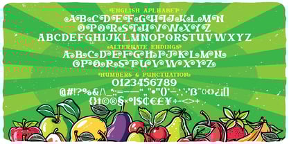 Max Fruit Font Poster 2