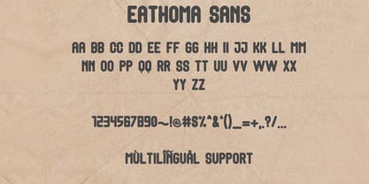 Eathoma Font Poster 7