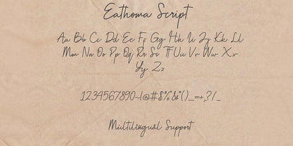 Eathoma Font Poster 6