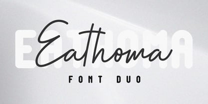 Eathoma Font Poster 1