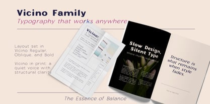 Vicino Font Poster 6