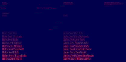 Rules Serif Font Poster 2