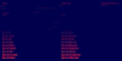 Rules Serif Font Poster 1