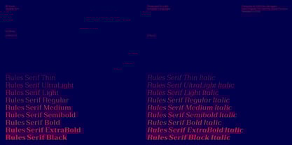 Rules Serif Font Poster 3