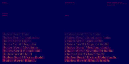 Rules Serif Font Poster 4