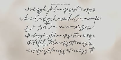 Maligo Signature Font Poster 9