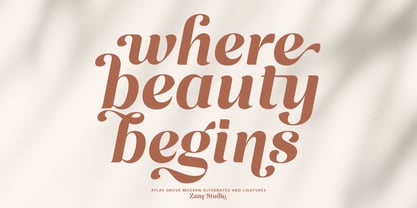 Atlas Grove Font Poster 3