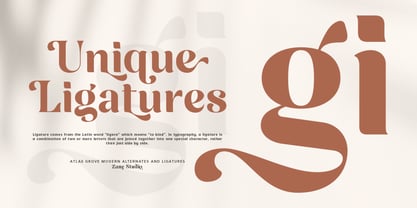 Atlas Grove Font Poster 7