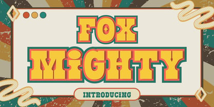 Fox Mighty Font Poster 1
