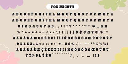 Fox Mighty Font Poster 9