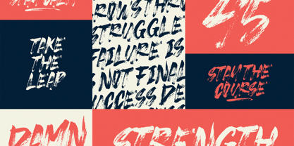 Strike Brush Font Poster 9